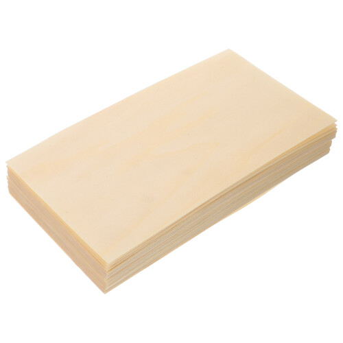 150Pcs Light Yellow Wood Liners Oilproof Snack Wraps 2