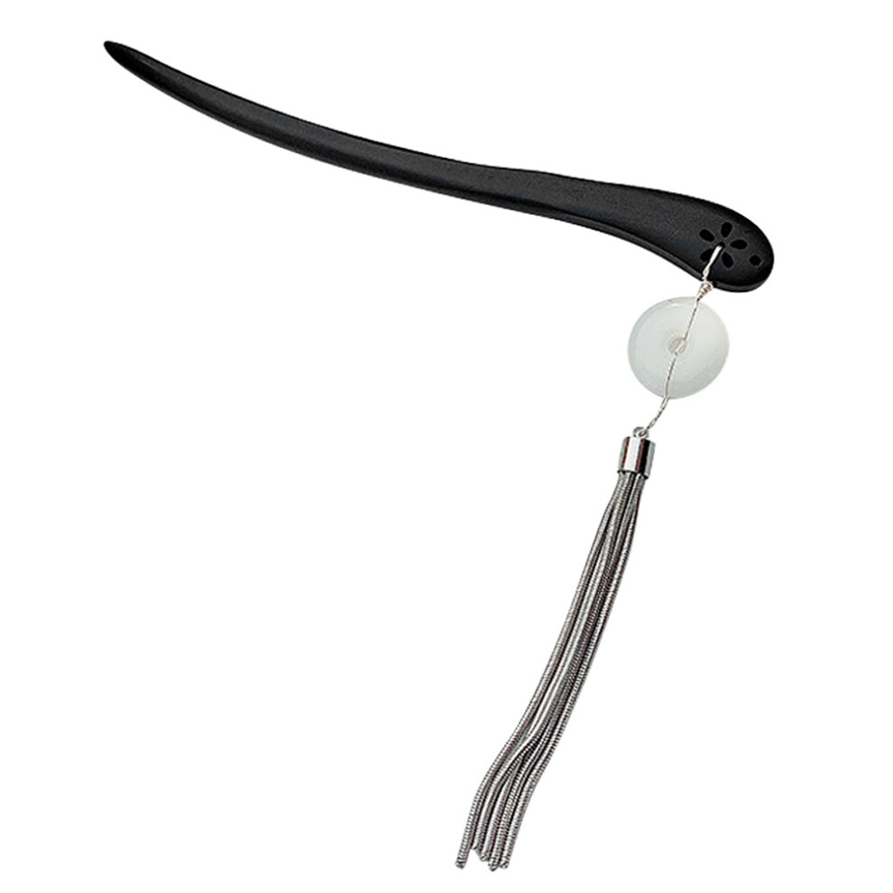 2Szt BiałE Drewniane Patyczki Do WłOsóW Retro Styl ChińSki-image