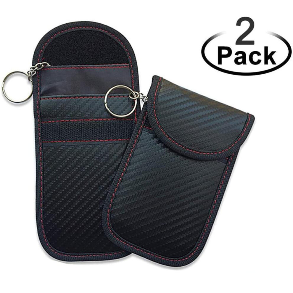 Car Security Protection, 2 Pack Compact Anti-Theft Pouch Faraday Bag For Key Fob Protector, Enhanced Signal Blocking Technology Rfid Signal Blocking 9074015548933