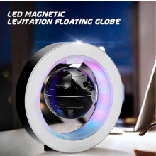 Globo levitante con luci LED, globo galleggiante a levitazione magnetica con mappa del mondo rotante, decorazione da scrivania high-tech per casa,