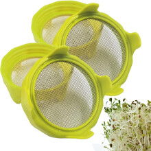 Sprouting Jar Kit, Complete With Stand And Water Tray, Stainless Steel Mesh Screen Lid For Anti-Rust And Reusability, Perfect For A Healthy Lifestyle