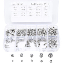 Professional Fastener Kit, Wide Applications Hex Socket Screw Kits For Door Handles And Home Repairs, Corrosion Resistant Stainless Steel Sorted In A