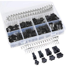 Kit de conectores electrónicos fiables, 560 piezas, enchufes macho y hembra de paso de 2,5 mm, compatibles con JST SM, chapados en estaño para