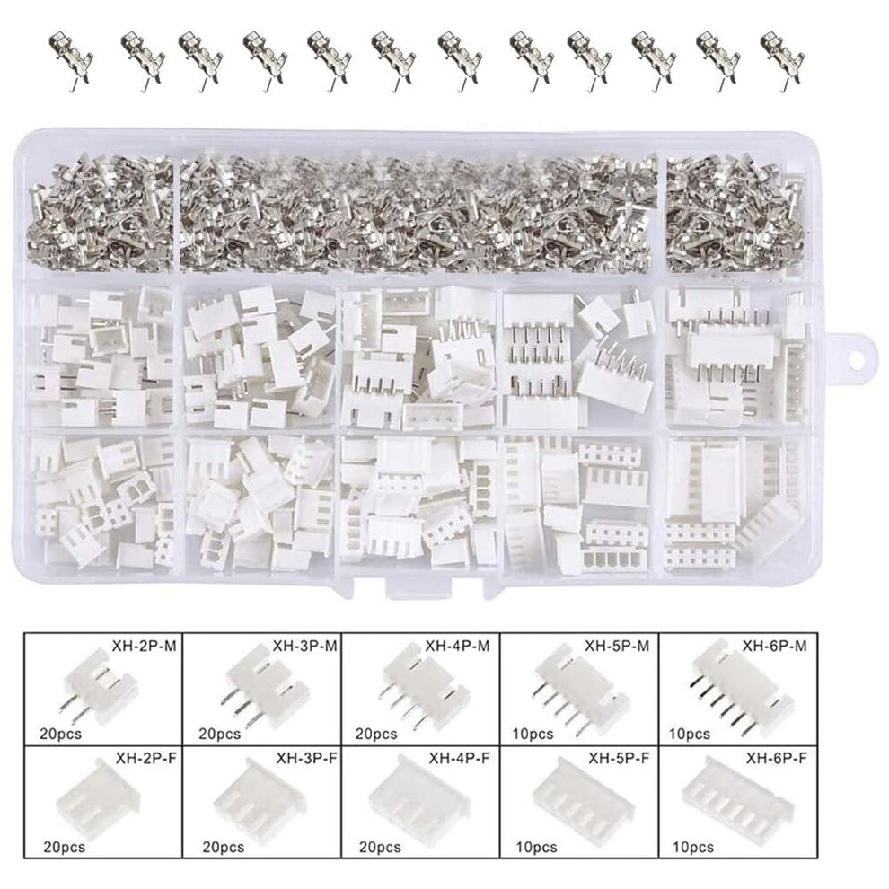 Electrical Excellence: 2.54Mm Jst-Xh Connectors, Ratcheting Crimper, And Pre-Crimped Cable Wire For Seamless Connections, Offering A Heat Shrinkable 9128293621991