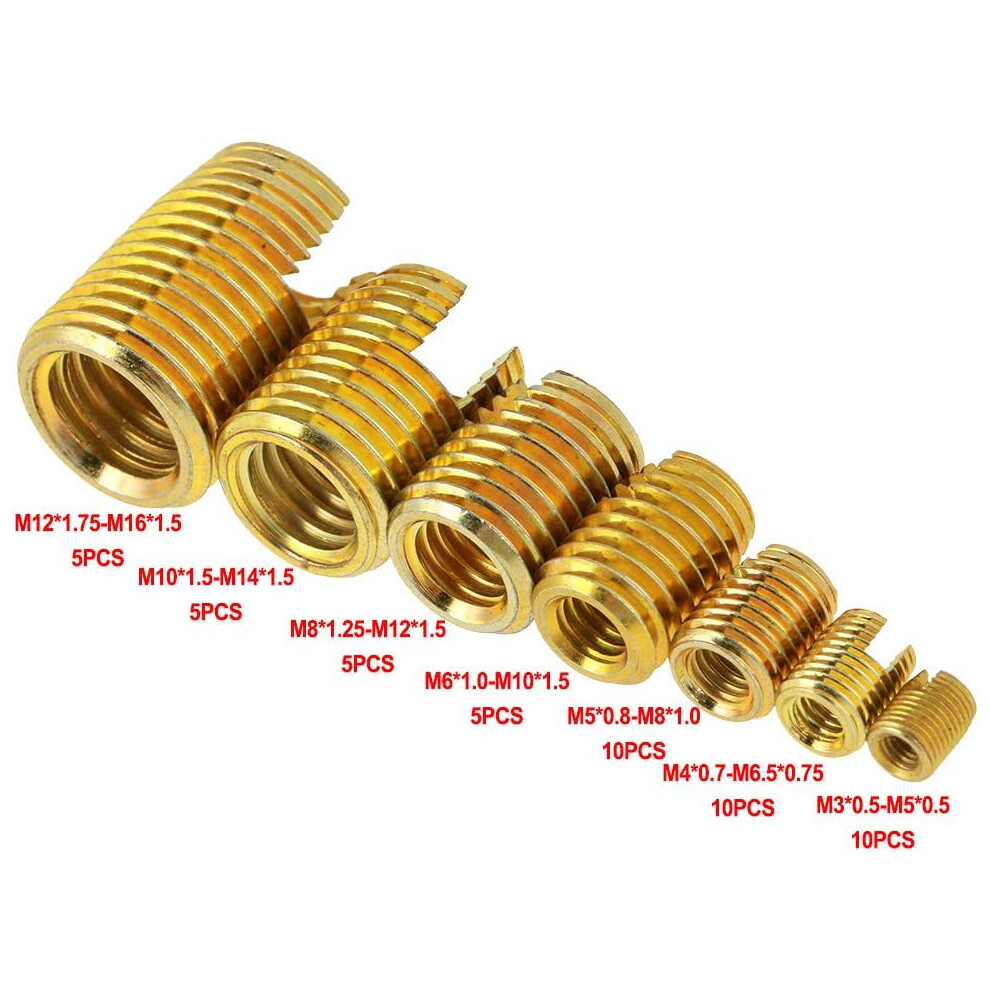 Quick Thread Insert For Metal Processing, Self Tapping Capability Stainless Steel Inner Thread Reinforce Repair Tool, Vibration Resistance For New 9128293534291