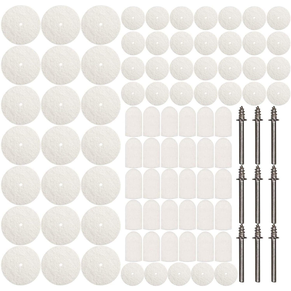 Polishing Kits For Dremel Rotary Tool, Quickly Change Buffing Wheel For High Toughness And Smooth Surface Refinement, Compressed-Wool Felt Wheels 9340258623776
