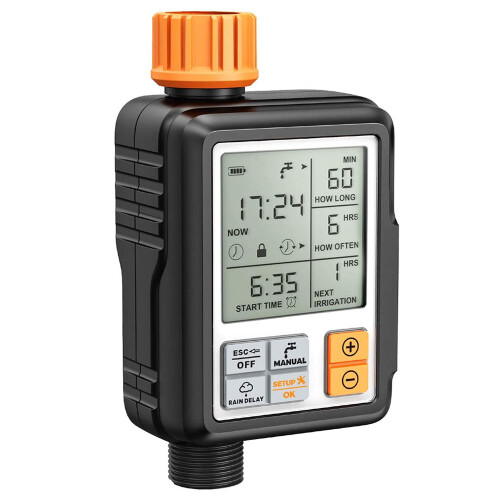 Automatic Garden Sprinkler Timer, Waterproof WiFi Hose Controller 1