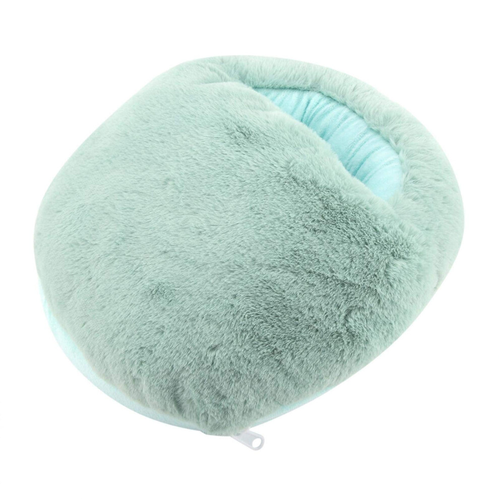 USB Heated Foot Warmer Cushion with Electric Heat Therapy, Washable Slippers for Winter Home