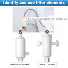 Toilettensitzfilter PP-Baumwolle Ersatzteile zur Sterilisation, 4-Punkt-Mutter, 14,6x5,5cm