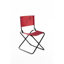 Chaise pliante - O'CAMP - Modèle pécheur - Rouge - 47 x 40 x 68 cm - 100 kg max