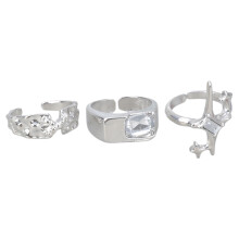 Bagues de couple élégantes en Zircon mettant en valeur-5738901