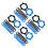 80Stk Mikrofon Anti-Roll Ringe, Silikon, Stoßdämpfend, Farbige Sets 5