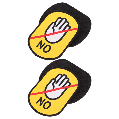 6Stk Stoffaufkleber Warnschild Für Und Katzen 1