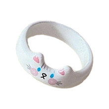 Bague de chat de dessin animé faite à la main, accessoire de-4