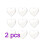 20Stk Transparente Füllbare Herzornamente Kunststoff DIY 1