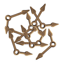 200St Sieraden Bedel DIY Alloy Wijzer Koffie Kleur Charm Set