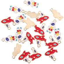 40Stk Astronaut Schmuckanhänger DIY Zinklegierung Charms