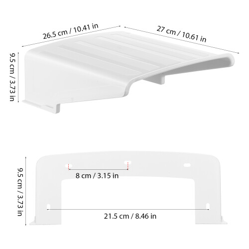 2Stk Outdoor Abdeckung Weiß - Sonnenschutz 1