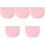 5St Roze Siliconen Retainer Case Voor Vrouwen, Draagbare Bewaarbox 5