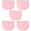 5St Roze Siliconen Retainer Case Voor Vrouwen, Draagbare Bewaarbox 10