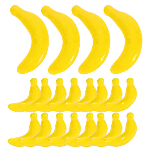 80Stk Gefälschte Banane Modell Gelb 1