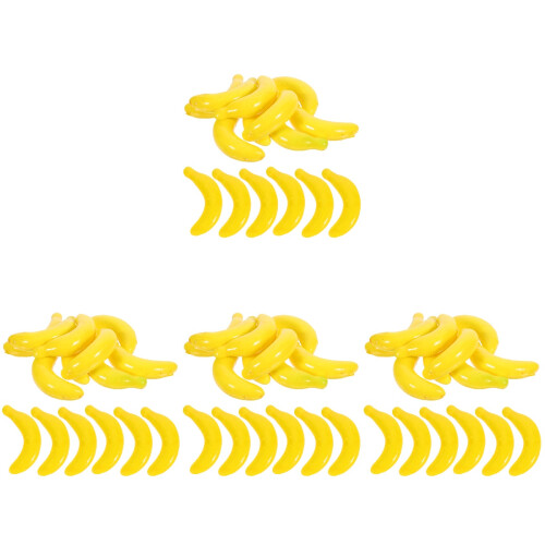 80Stk Gefälschte Banane Modell Gelb 2
