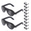 72Ud Gafas Mini Negras De Plástico Para Muñecas Y Utilería 1