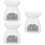 3St Wit Keramisch Theelichthouder Aroma Diffuser Voor Woonkamer 7