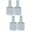 4Pcs Trailer Jack Drill Adapter Silver Carbon Steel for Rv Stabilizer 9