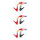 3Ud Kit Cables Arrancador Multicolor Pinza Batería Resistente 10