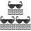 72Ud Gafas Mini Negras De Plástico Para Muñecas Y Utilería 4