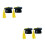 4St Compacte Zwarte Mini Doctoral Caps Van Resin Voor Souvenirs 7