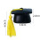 4St Compacte Zwarte Mini Doctoral Caps Van Resin Voor Souvenirs 11