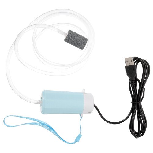 3Pcs Portable USB Aquarium Pump Sky-Blue ABS Oxygen Aerator