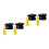4St Compacte Zwarte Mini Doctoral Caps Van Resin Voor Souvenirs 4