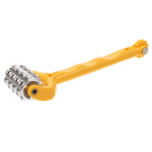 4Pcs Metal Roller Sound Deadening Tool Yellow Car Soundproof Accessory
