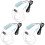 3Pcs Portable USB Aquarium Pump Sky-Blue ABS Oxygen Aerator 4