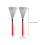 3Pairs Red Maple Handle Drum Brushes High-Carbon Steel for Percussion 4
