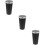 3Pcs PP Car Trash Can with Lid Silver Small Bin for Vehicle Use 11