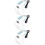 3Pcs Portable USB Aquarium Pump Sky-Blue ABS Oxygen Aerator 10