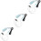 3Pcs Portable USB Aquarium Pump Sky-Blue ABS Oxygen Aerator 7