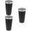 3Pcs PP Car Trash Can with Lid Silver Small Bin for Vehicle Use 9