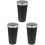 3Pcs PP Car Trash Can with Lid Silver Small Bin for Vehicle Use 4
