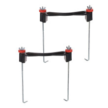 6Conjuntos Suporte De Bateria Automotiva Preto Durável Metal