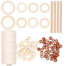1Conjunto Kit De De Algodão Para Tapeçaria DIY Khaki Natural
