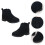 2Pares Ankle Pretas Para Crianças Material Premium 9