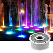 Underground Lights LED 12/24V Underwater Landscape Spotlight IP68 Pond Light Red 18W AC12V Center Hole Garden Fountain