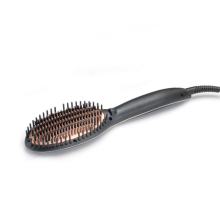 Diva Pro Styling Precious Metals Straight & Smooth Brush Rose Gold - Brush and Straightener combined PRO203