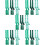15Conjuntos Kit Festa Listradas E Luvas Sem 10