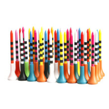 30Pcs Colorful Unbreakable Golf Tees 83mm Long Tall Replacement Training Practice Accessories